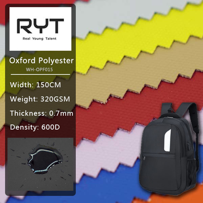 600 Denier Oxford Polyester Fabric PU Coated Fully Waterproof