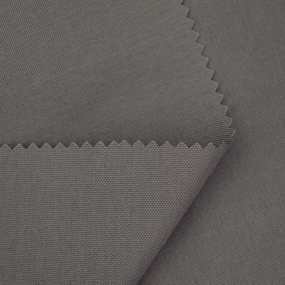 100% Polyester 8 OZ Grey Waxed Canvas Fabric Durable Environment Friendly