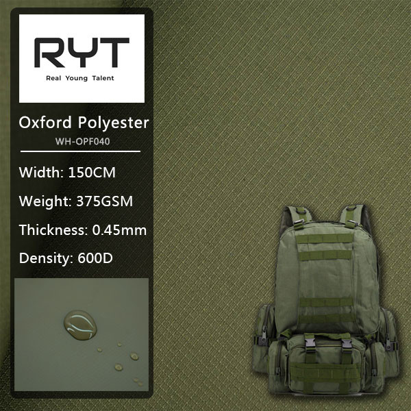 600D PVC Custom Fabric Waterproof And Durable Fabric For 3C Series Luggage And Outdoor Production