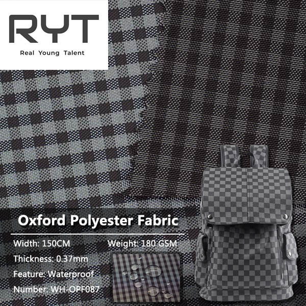 Waterproof 270GSM Oxford Polyester Fabric For Fishing Equipment